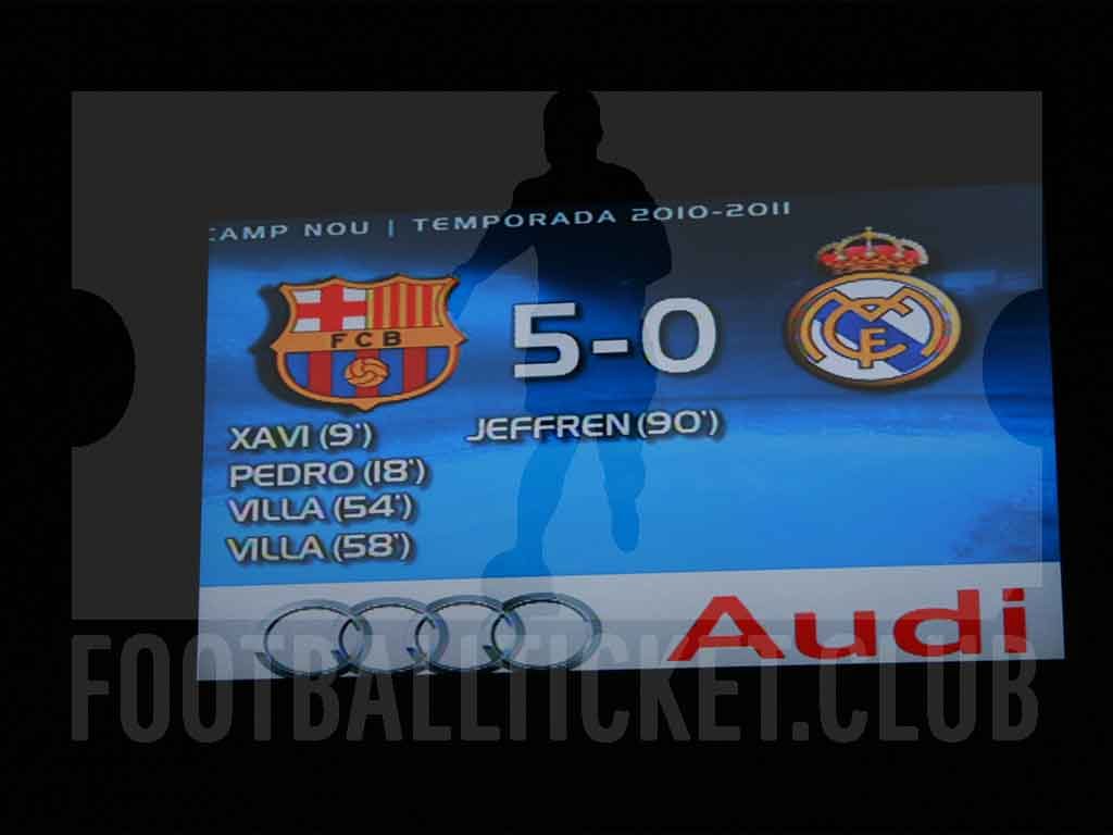 FC Barcelona vs Real Madrid scoreboard