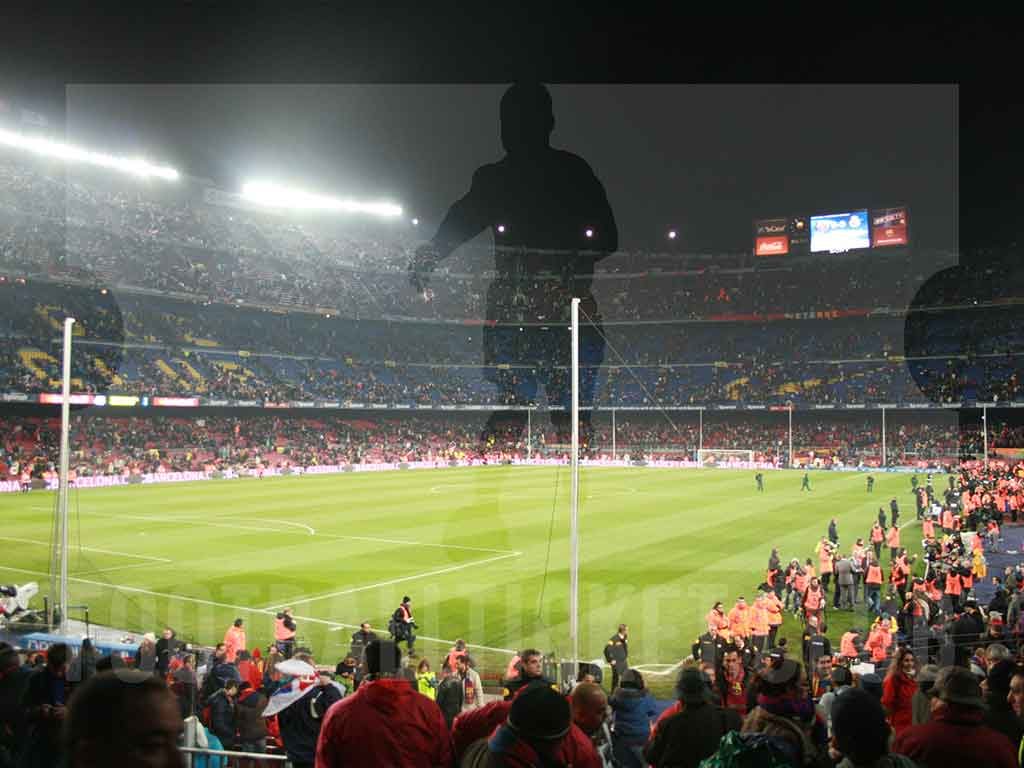 The Camp Nou during FC Barcelona vs Real Madrid