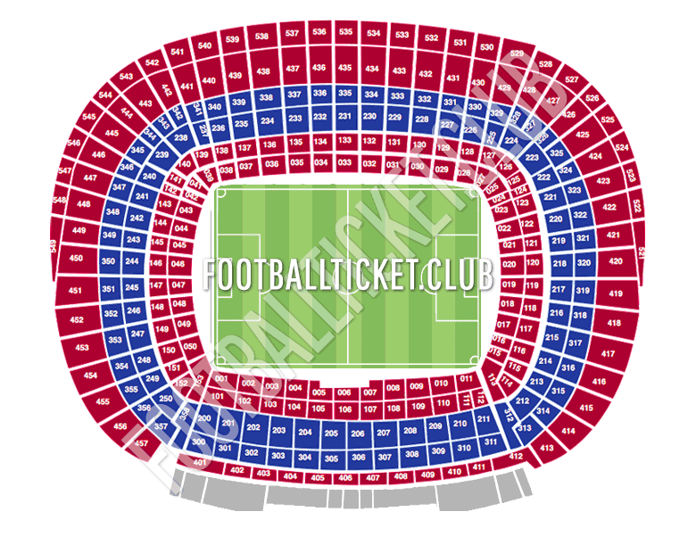 Camp Nou Stadium map