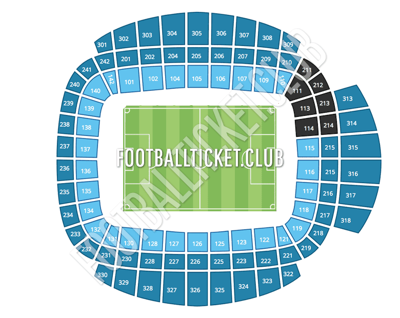 Etihad Stadium map